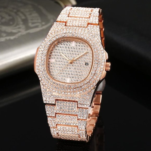 Four color quartz watch Fashion Square Diamond - Picture 5 of 6
